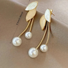 Leaf and Pearl earring