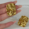 Anti tarnish rectangular shape earrings