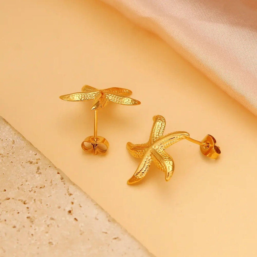 Anti Tarnish Star Fish Shaped Earring