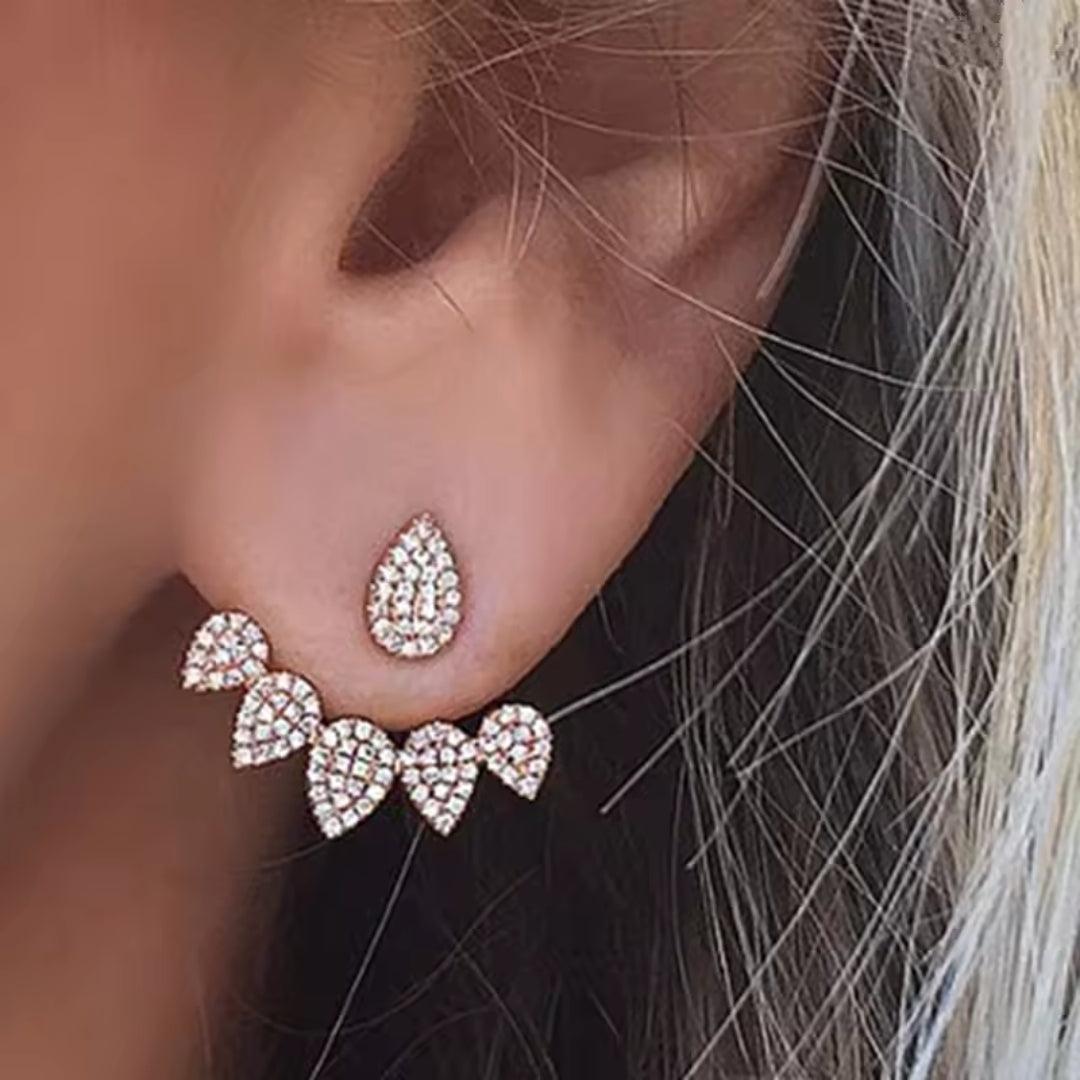 Teardrop Cluster Earrings