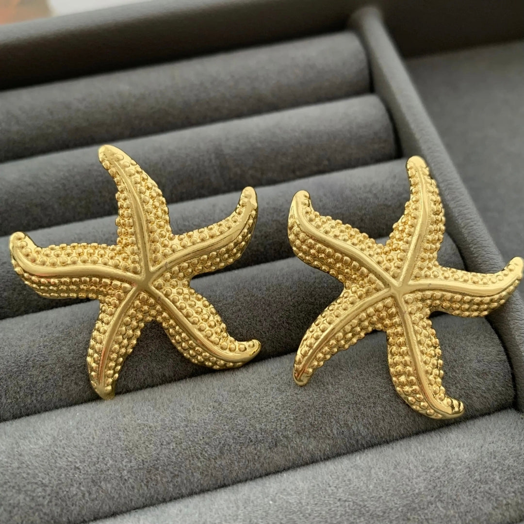 Anti Tarnish Star Fish Shaped Earring