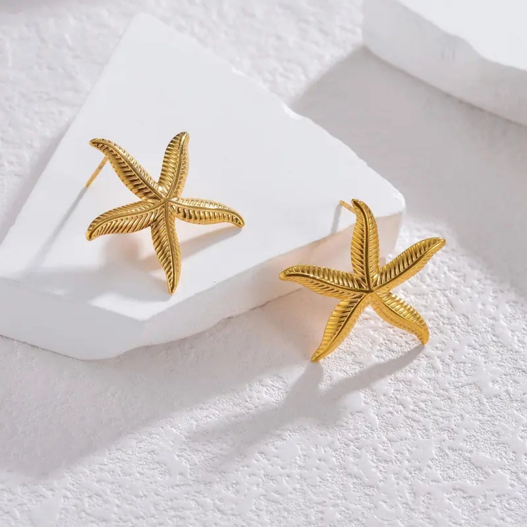 Anti Tarnish Star Fish Shaped Earring