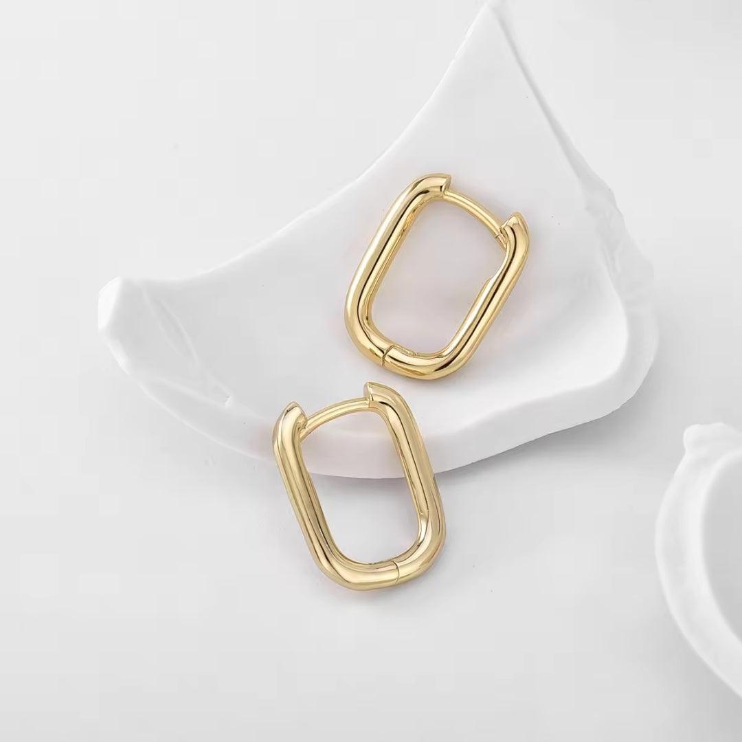 Oval Hoop Earrings