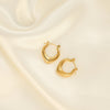 Anti tarnish Gold Hollow Hoop Earrings