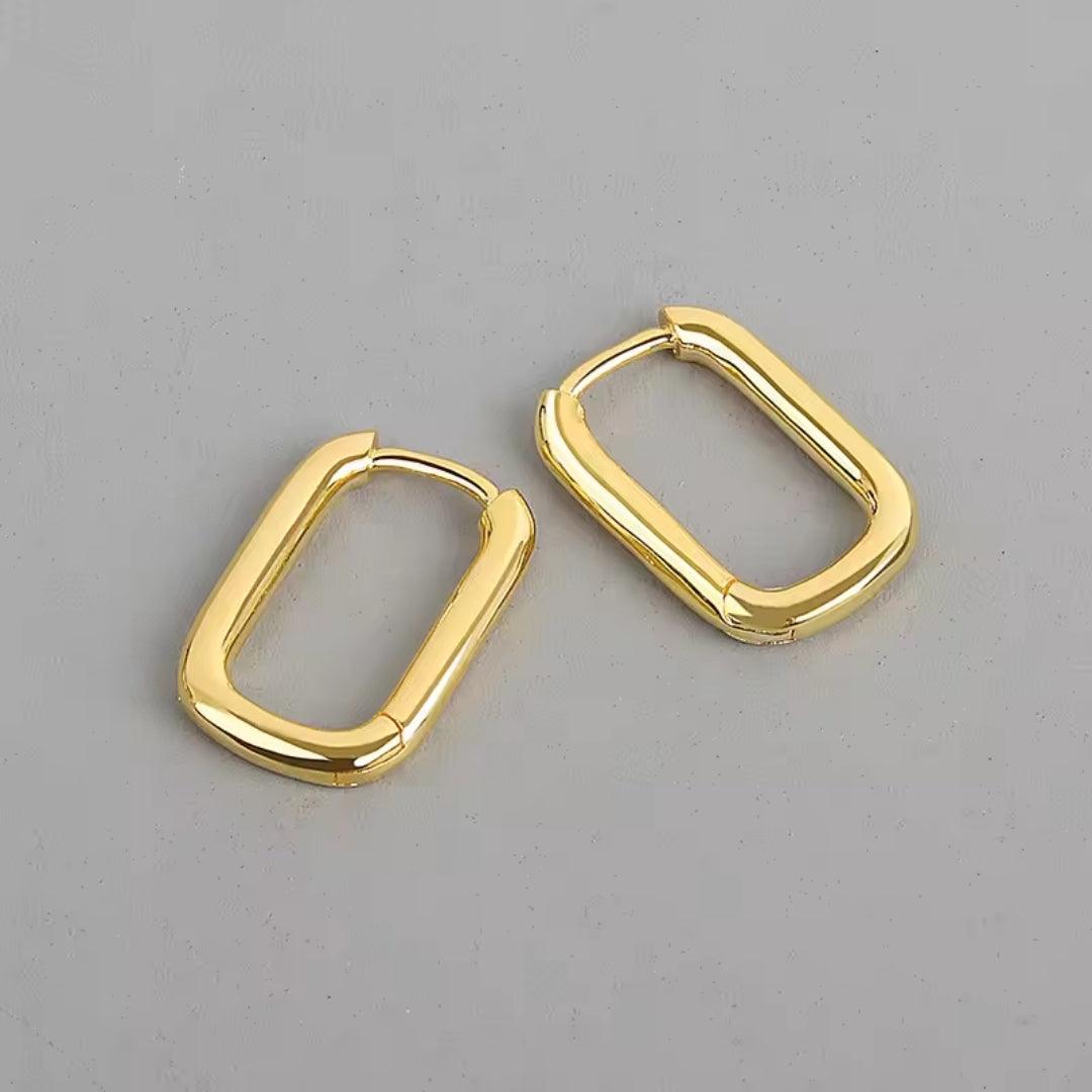 Oval Hoop Earrings