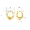 Anti tarnish Gold Hollow Hoop Earrings