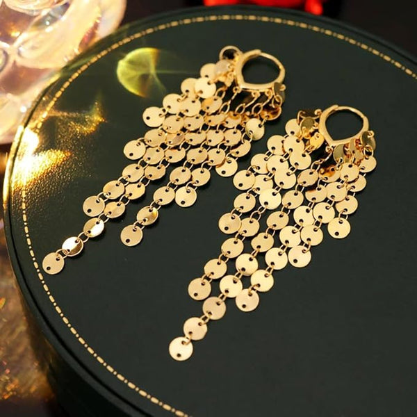 Golden long Chain Earring