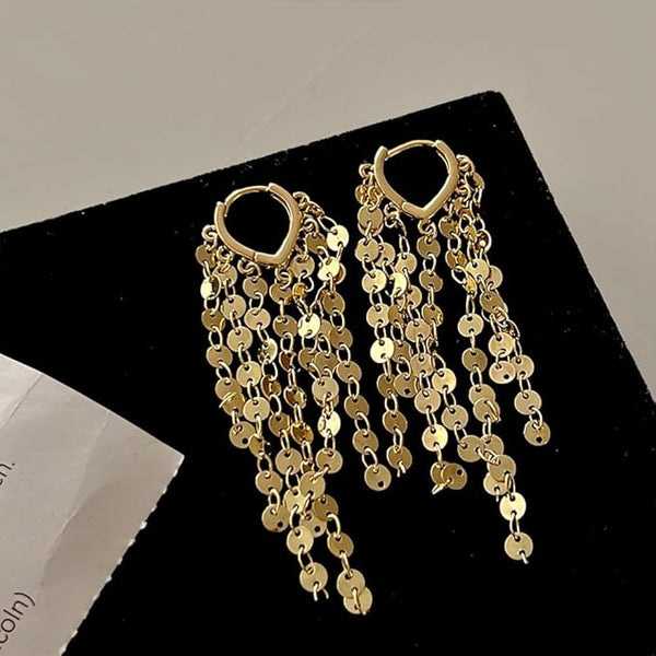 Golden long Chain Earring