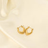 Anti tarnish Gold Hollow Hoop Earrings