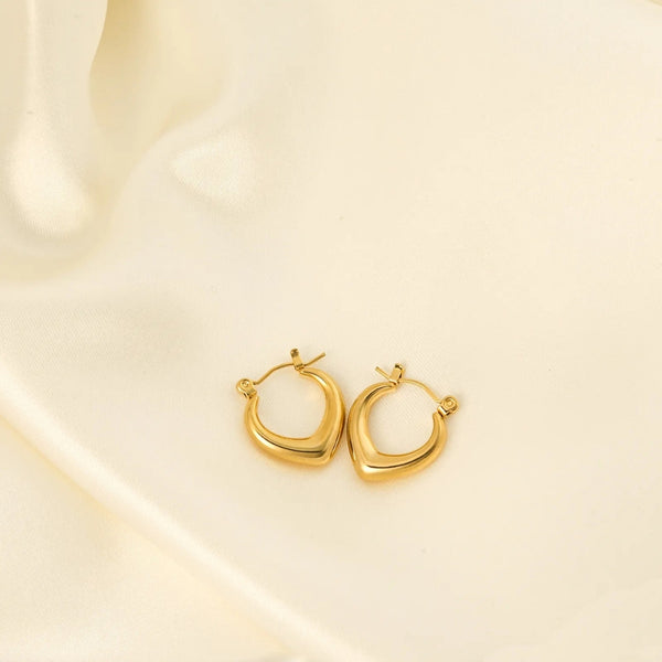 Anti tarnish Gold Hollow Hoop Earrings
