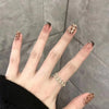 Golden Blossom Leaf Ring