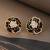 Pack Of 3 Black Gold Plated Earring