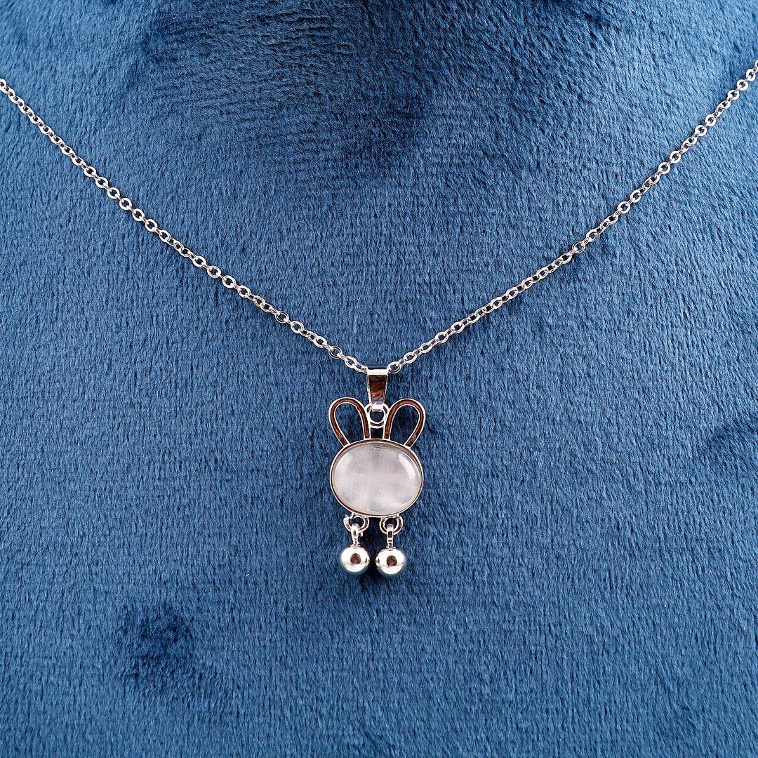 Bunny-Shaped Pendant Necklace