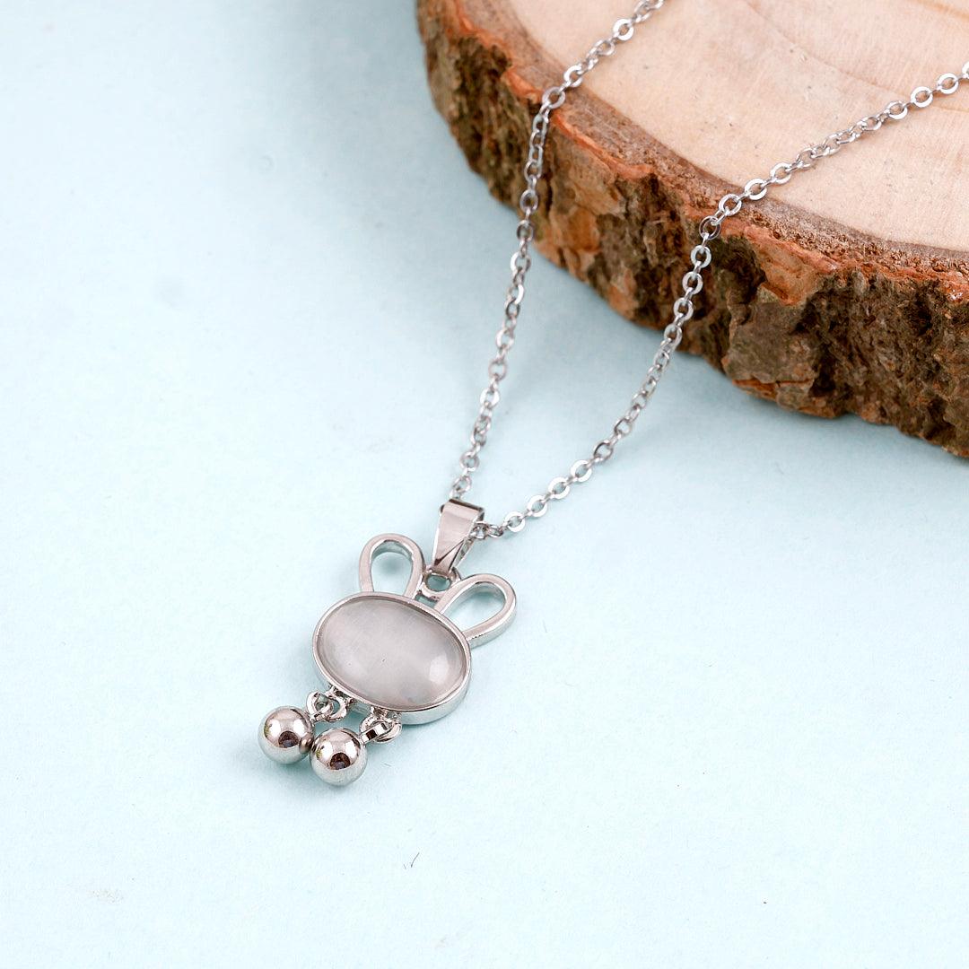 Bunny-Shaped Pendant Necklace