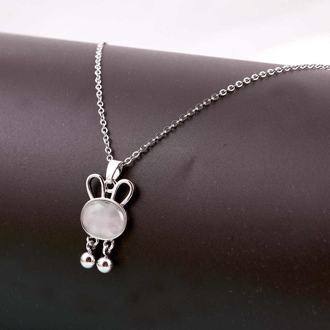 Bunny-Shaped Pendant Necklace