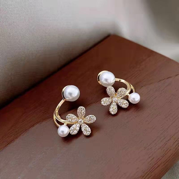 Combo Of 2 Fancy Gold Plated Earrings