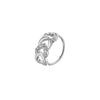 Rhinestone Heart Shaped Nose Ring piercing