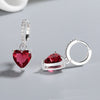 Red Heart Shape Earrings