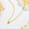 Circular Zirconia Diamond Pendant Necklace
