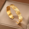 Golden Feather Bracelet