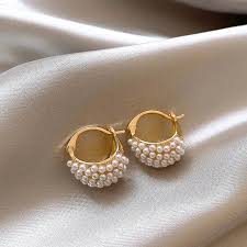 Pearl Hoop Earring