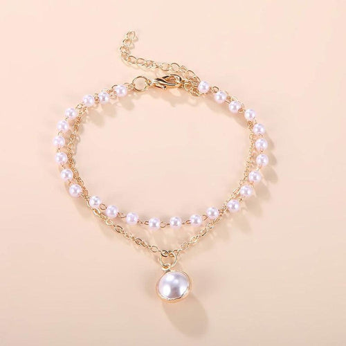 Pearl and Chain Bracelet