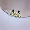 Simple Temperament Bow Polka Dot Earrings