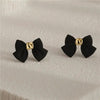 Black Bow Earring
