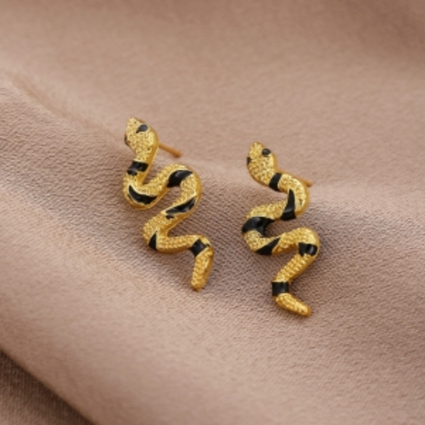 Snake Plating Earring