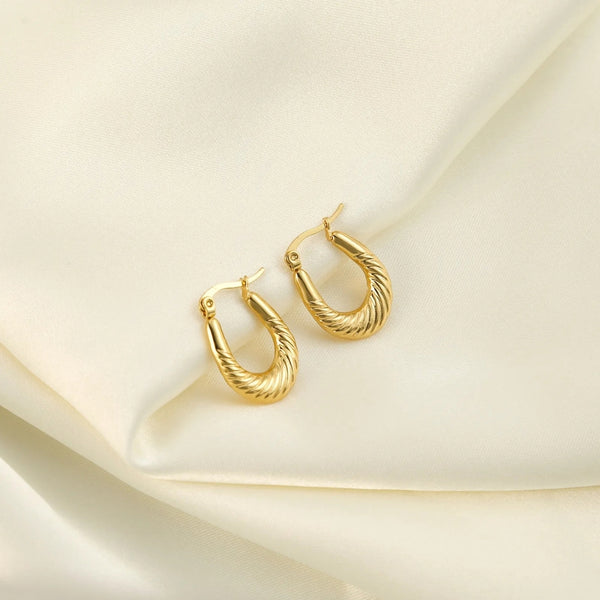Anti tarnish new hoop earrings