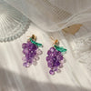 Grape Drop Earring