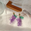 Grape Drop Earring