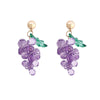 Grape Drop Earring