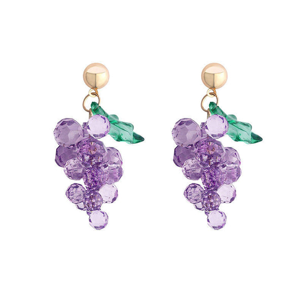 Grape Drop Earring