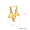 Anti tarnish gold plated hoop earrings