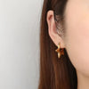 Anti tarnish gold plated hoop earrings