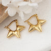Anti tarnish gold plated hoop earrings