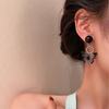 Combination Of Black Blue Charm Butterfly Earrings