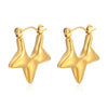 Anti tarnish gold plated hoop earrings