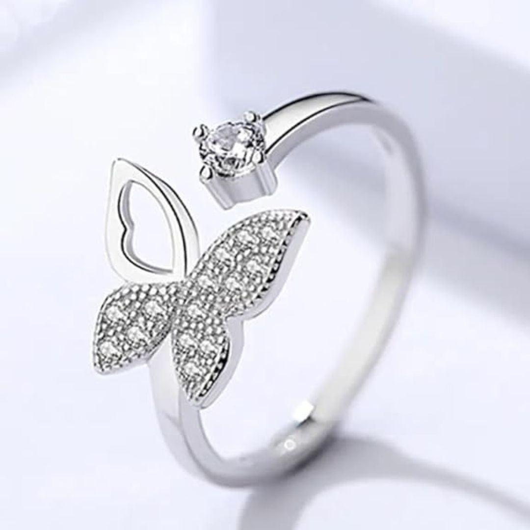 Butterfly Crystal Ring