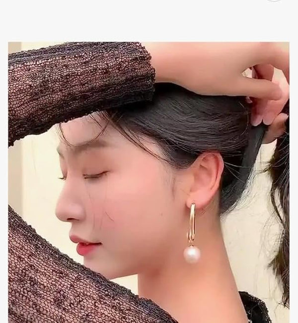 Pearls Ball Drop Earring