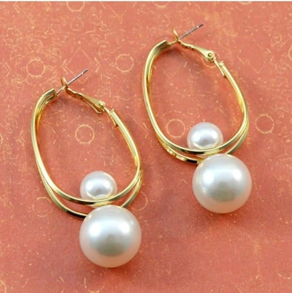 Pearls Ball Drop Earring