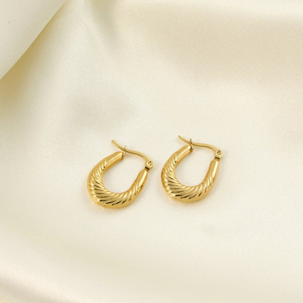 Anti tarnish new hoop earrings