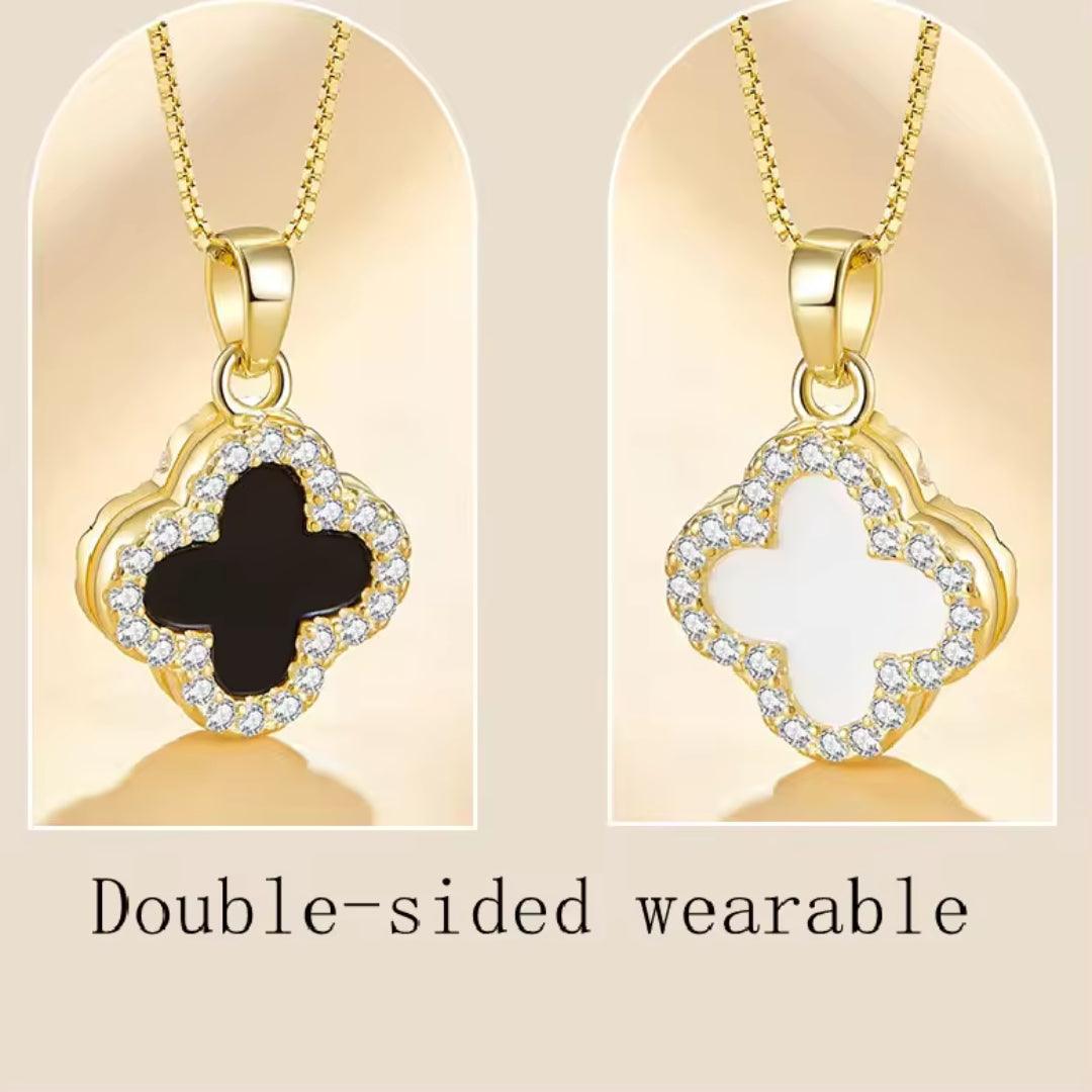 Reversible Clover Pendant Necklace