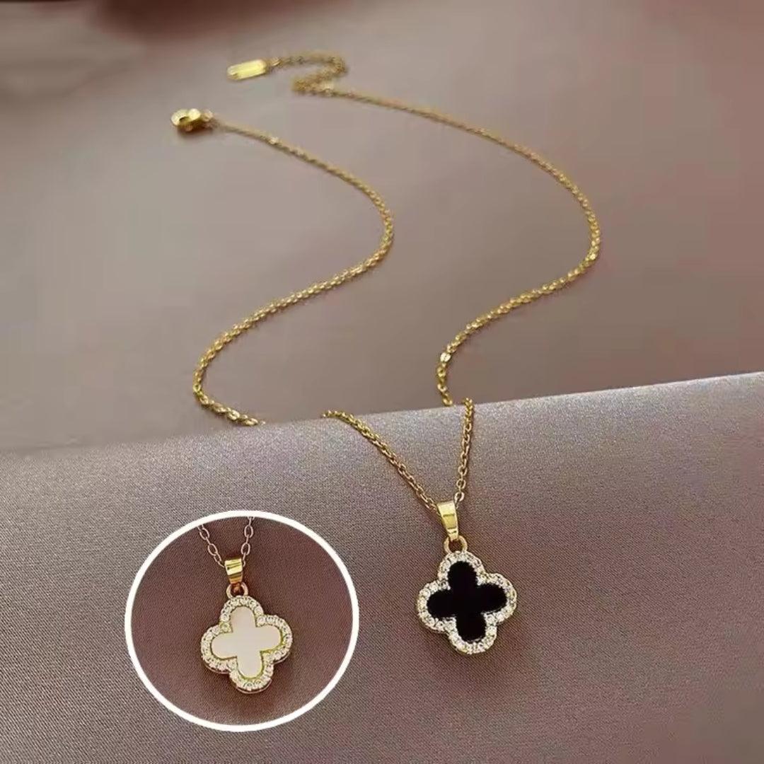 Reversible Clover Pendant Necklace