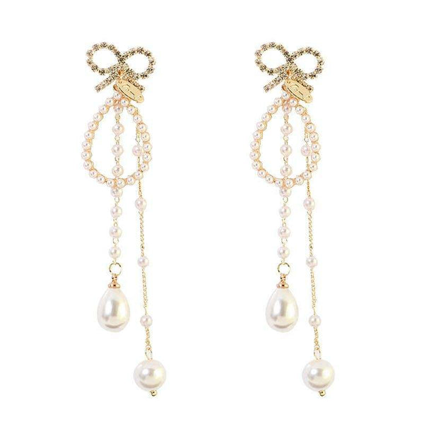 Pearl Bow Earring