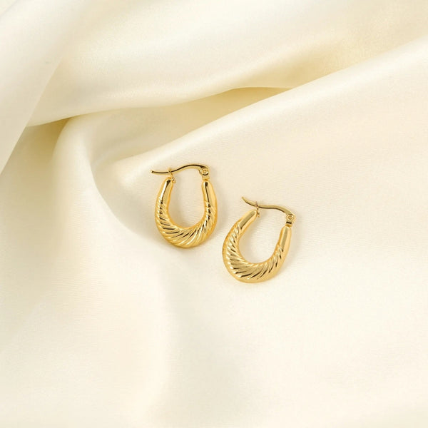 Anti tarnish new hoop earrings