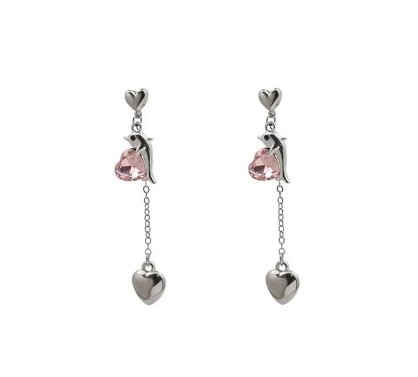 silver Heart earring