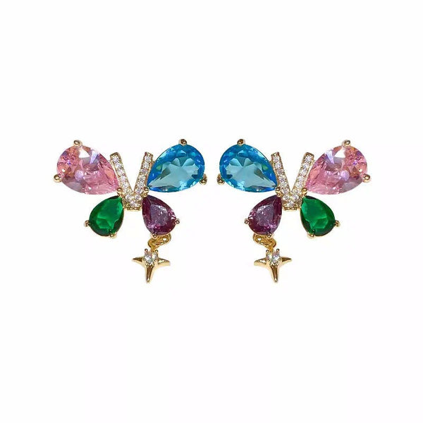 Colorful Butterfly Earring