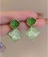Green Stone Earring